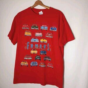 Famous Tails T Shirt Large Classic Vintage Cars Automobile Auto Tennessee River